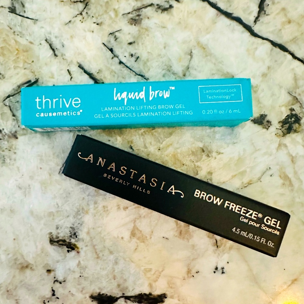 Thrive Causemetics Liquid Brow Gel & Anastasia Brow Gel Bundle Full Size NIB